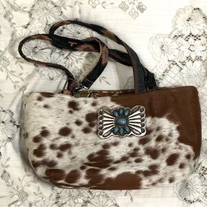 SNAZZIES by Artwear One.of.a.Kind Handmade Southwestern Rodeo Design Large Bag